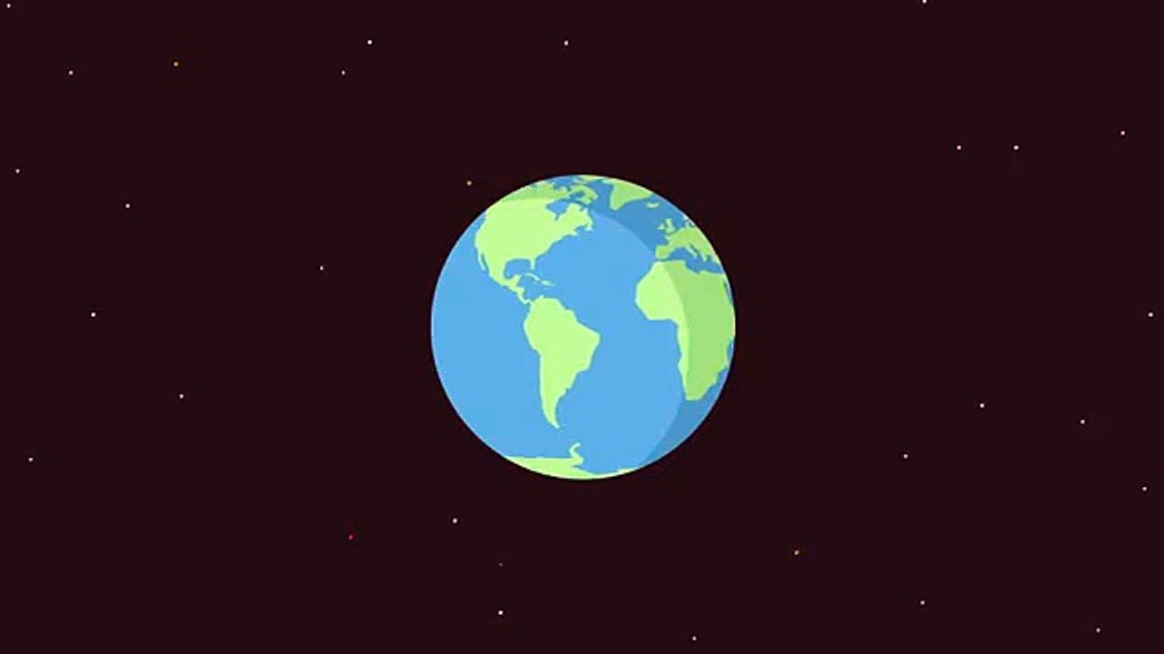 2D Cartoon Animated Rotating Earth [After Effects]