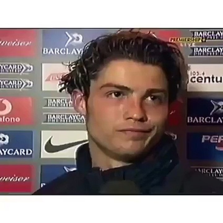 Throwback to Cristiano Ronaldo's first interview in English.