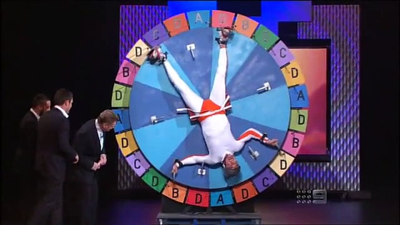 Mario Fenech the maltese falcon spinning wheel on the footy show.