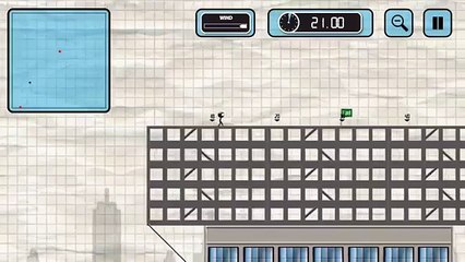 Stickman Base Jumper - Stage 3 - Jump 3 - 500 points