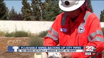 Bakersfield city sewers are getting clogged because of flushable wipes