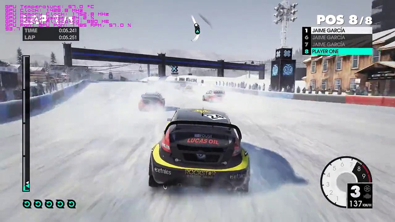 Dirt 3 benchmark on GIGABYTE GeForce GTX 960, GV-N960G1 GAMING-4GD