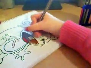 Drawing Nutty from Happy Tree Friends