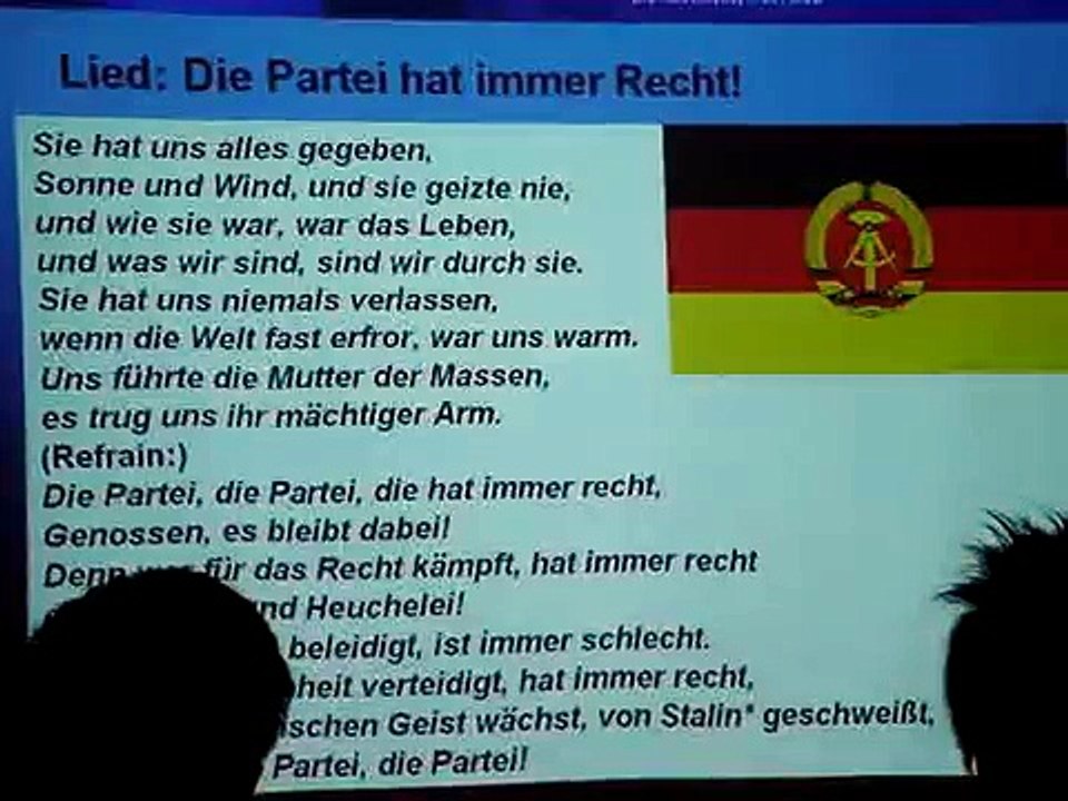 Die Partei hat immer recht.