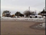 Wichita Falls snow plows on SW Parkway