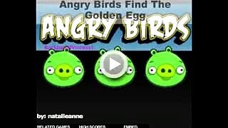 Angry Birds Game   Angry Birds Find The Golden Egg   Free Online Games For Kids To Play