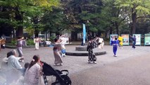 Traditional japanese dancing
