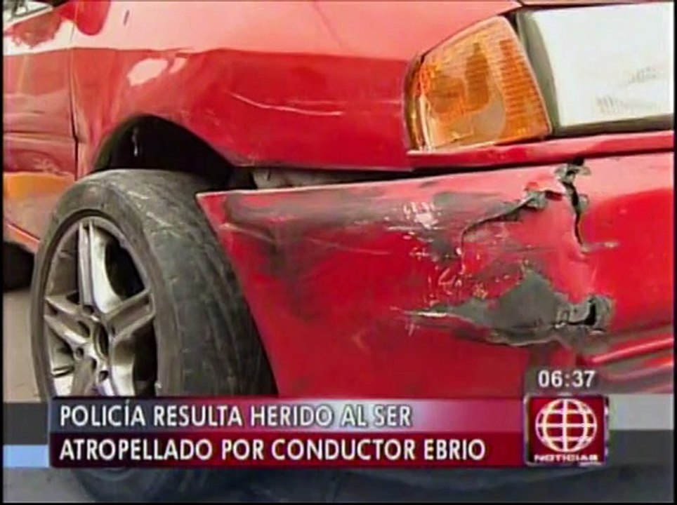 Los Olivos: Chofer ebrio atropelló a policía frente a comisaría