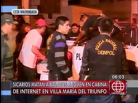 VMT: Sicarios asesinaron a joven de cuatro disparos en cabina de internet