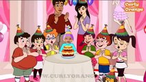 Personalized Happy Birthday Song for Children - Curly Orange