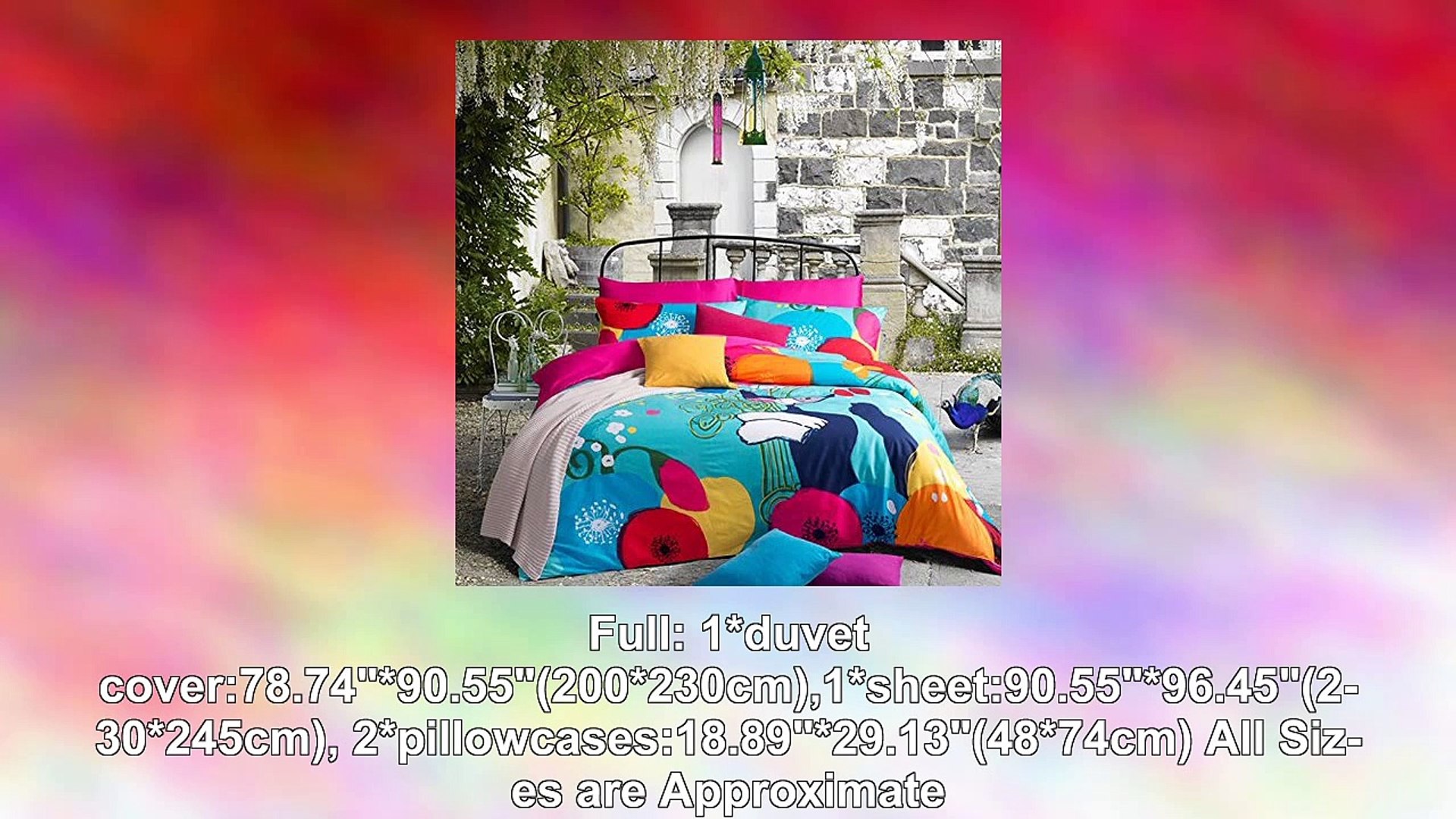 Memorecool Home Textile Cute Cartoon Design Coloful Pattern Kids Bedding