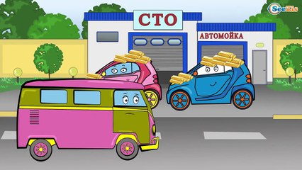 ✔ Clean a Cartoon SUV! Funny Monster Truck For Kids- Children's Car Cartoons | 12 Episode