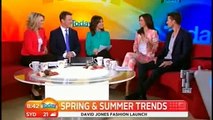 Miranda Kerr and Jason Dundas talk about Summer Fashion on the set of Today (Australia)