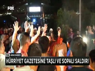 Hürriyet gazetesine taşlı sopalı '400 Milletvekili' saldırısı