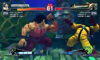 Ultra Street Fighter IV-Kampf: Hugo gegen Zangief