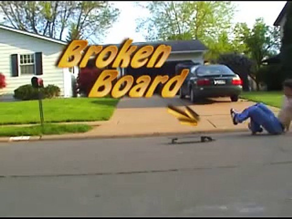 Skating a broken skateboard (rebuild board too)