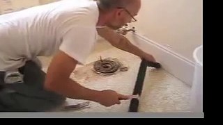 installing a rubber Bathroom floor