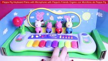 Peppa Pig Keyboard Piano with Microphone with Peppa's Friends Organo con Micrófono de Peppa Pig