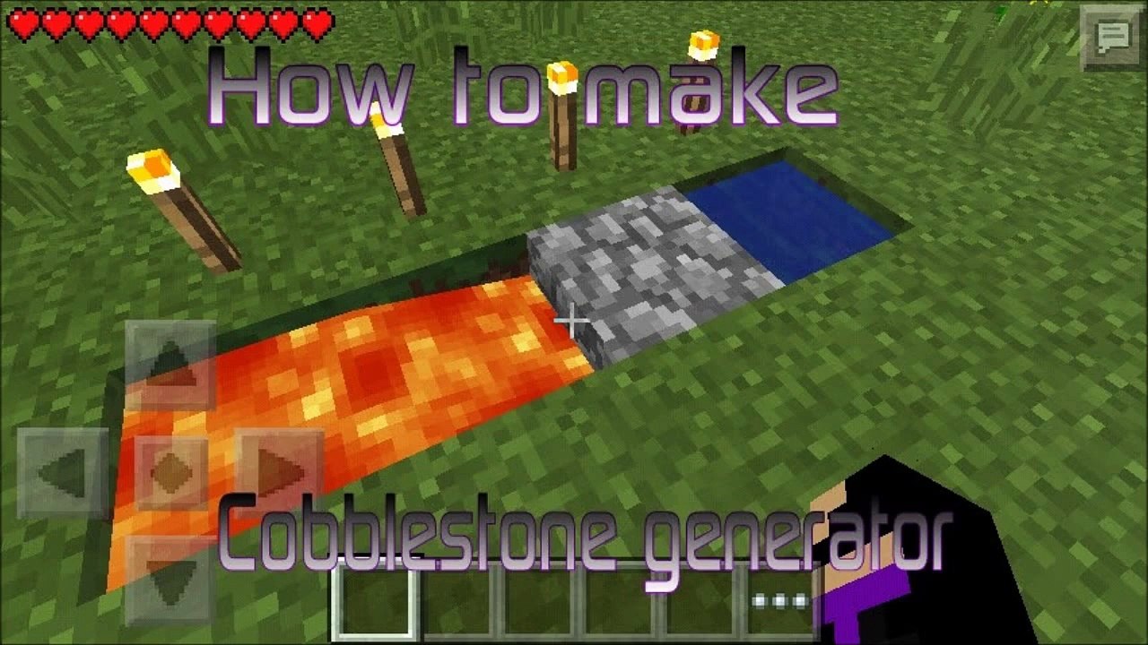 Minecraft How To Make A Cobblestone Generator All Platforms Video Dailymotion