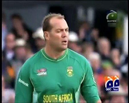 afridi furious sixes and kiss to kallis