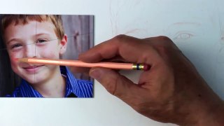 Establishing Edges and Contours On a Colored Pencil Portrait