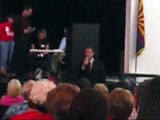 Brian Miller Fields a Question at the Tea Party Town Hall