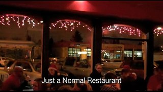 Christmas Flash Mob Restaurant