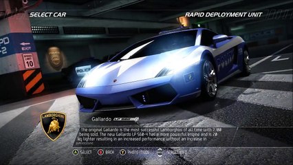 Need For Speed Hot Pursuit: Lamborghini pack part 1 (Cop side)