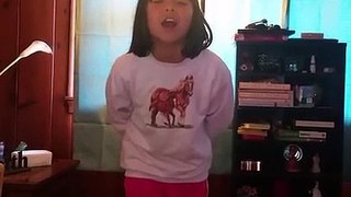 girl makes amazing animal sounds