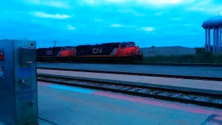 CN EB mixed freight in Port Huron, MI 9/22/14