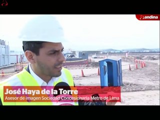 Linea 2 del metro de Lima - Avance de las obras. (Andina)