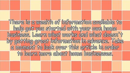 The Year's Best Home Business Tips And Tricks