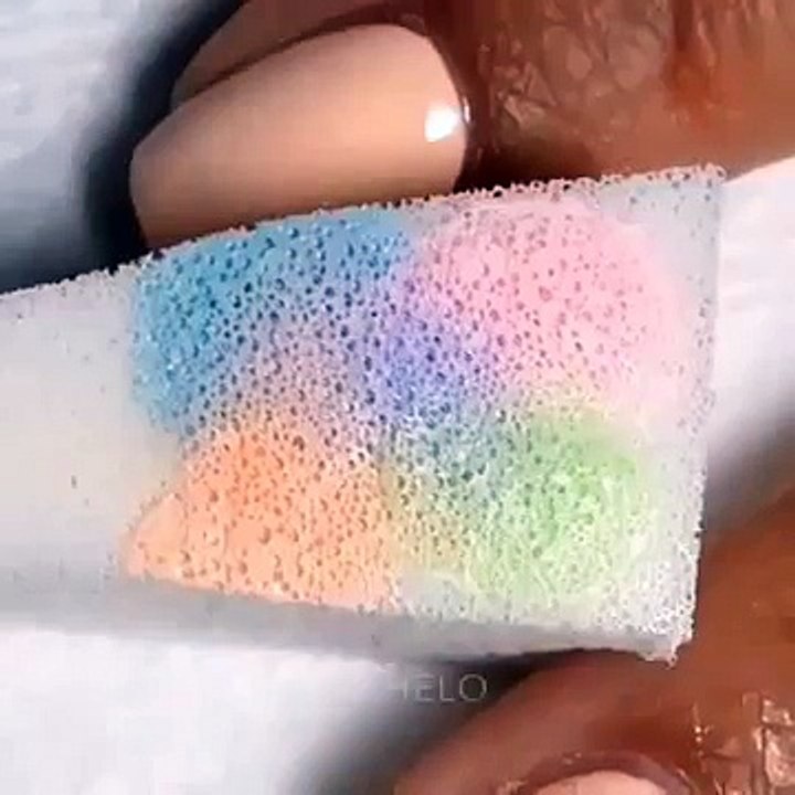 WOW 2015 Nail art Tutorial, gradient, polish art nails, gel, diy nailart video, nail aqua design