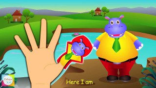 Hippo Finger Family   Nursery Rhymes For Children