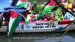 Mini Gaza Flotilla in Dutch canals