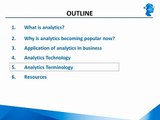 Overview of Analytics: Analytics Terminology