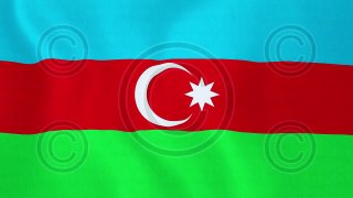 Loopable: Flag of Azerbaijan - Royalty-Free Stock Footage