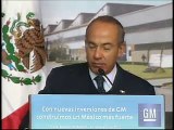 Anuncio de inversión de General Motors en Complejo Toluca - Presidente Calderón