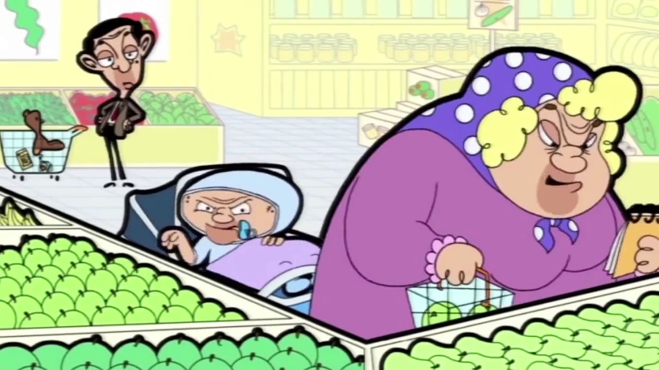 Mr Bean Food Shopping with Teddy