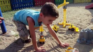 Toy Trucks for Kids   Outside fun at the Playground Part 2 of 6