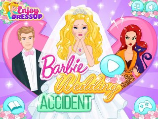 《〒》♣ Barbie wedding accident game - Princess Barbie wedding dress repair game