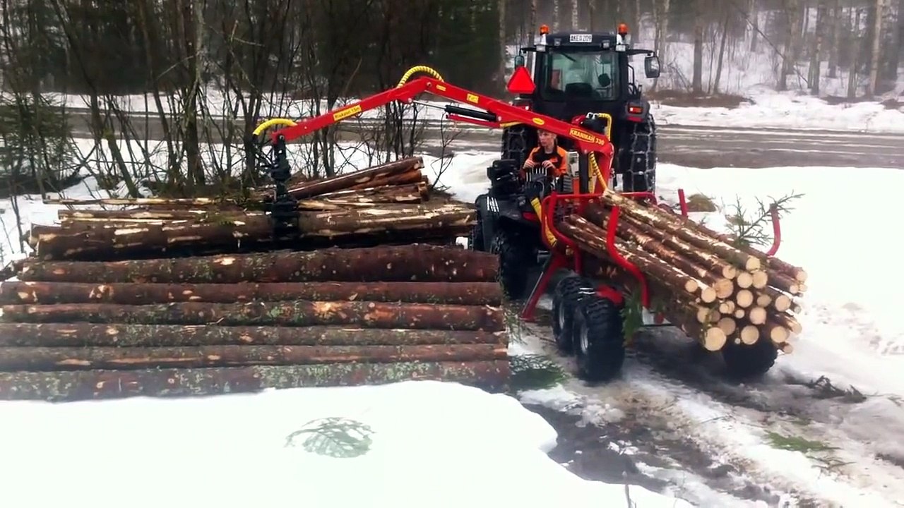 Polaris Sportsman 850 XP EPS + Kranman T1700 4wd unloading