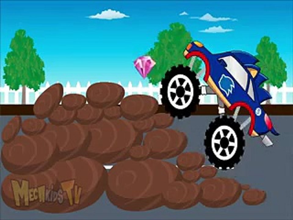 Sonic Truck -  Monster Trucks For Children