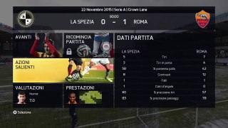 Serie A FIFA 15 La Spezia Roma 0-1 Highlights