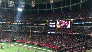 Kiss Cam at the Atlanta Falcons Game. Oh, kiss cam...you lucky dog.