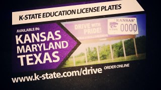 K-State License Plates Support K-State Students