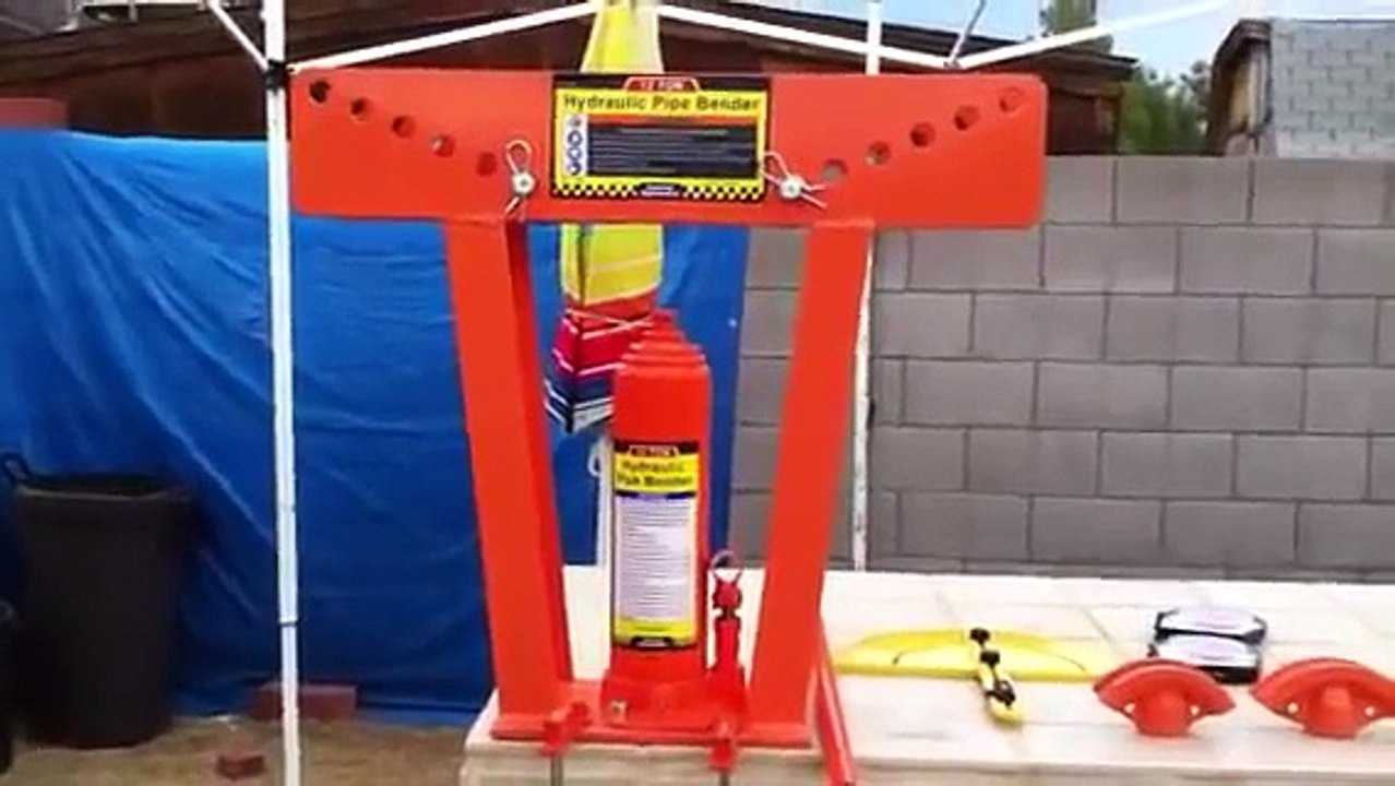 Harbor freight 12 ton hydraulic tubing bender