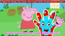 Peppa Pig, George, Zoe, Candy, Suzy Finger Family | Nursery Rhymes | KidsW