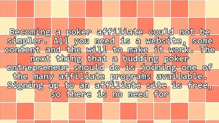 Poker Affiliates: How To Build An Online Poker Affiliate Empire