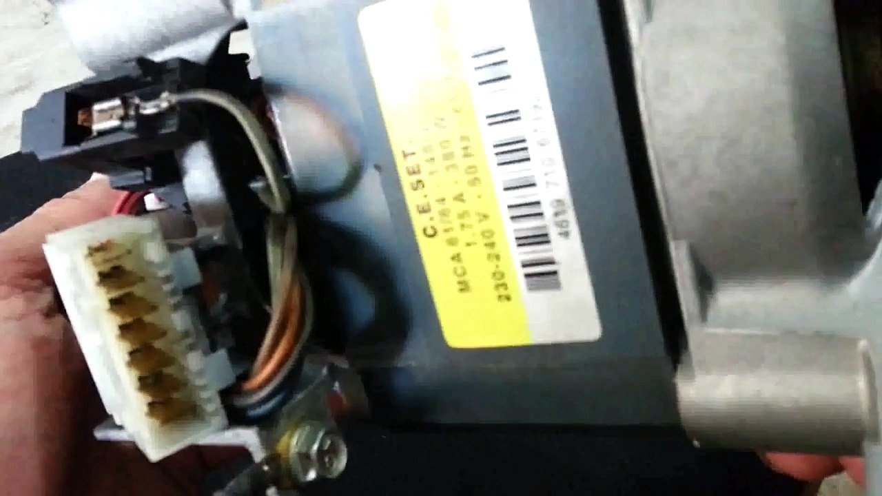 COMO CONECTAR UN MOTOR DE LAVADORA DE  7 CABLES